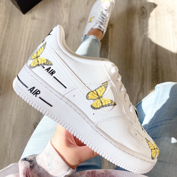 Nike Shoes - Nike Air Force 1 custom butterfly 🦋